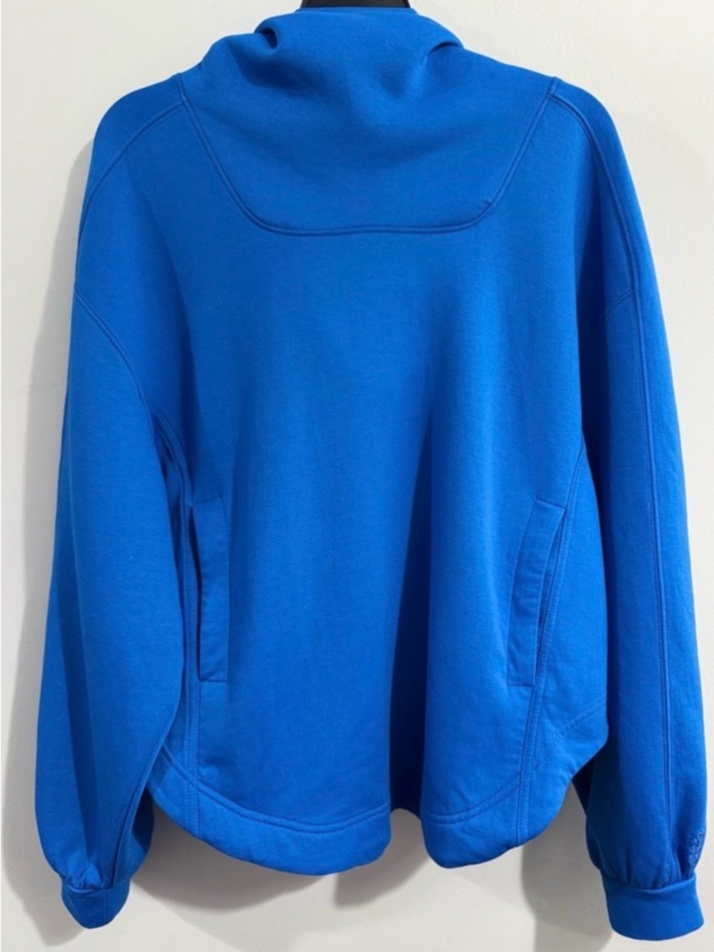 FP Movement by Free People Pick Up The Pace Pullover Hoodie Blue Oversized Sz Sm